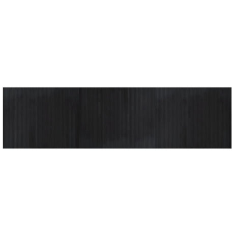 Vidaxl vloerkleed rechthoekig 80x300 cm bamboe zwart
