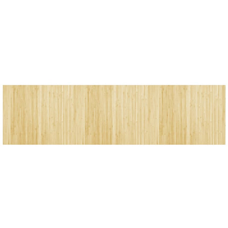 Vidaxl vloerkleed rechthoekig 80x300 cm bamboe lichtnaturel