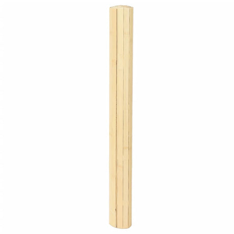 Vidaxl vloerkleed rechthoekig 80x300 cm bamboe lichtnaturel