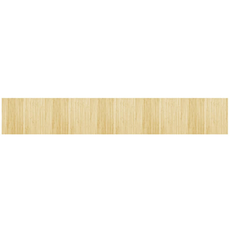 Vidaxl vloerkleed rechthoekig 80x500 cm bamboe lichtnaturel