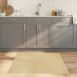 Vidaxl vloerkleed rechthoekig 100x100 cm bamboe lichtnaturel