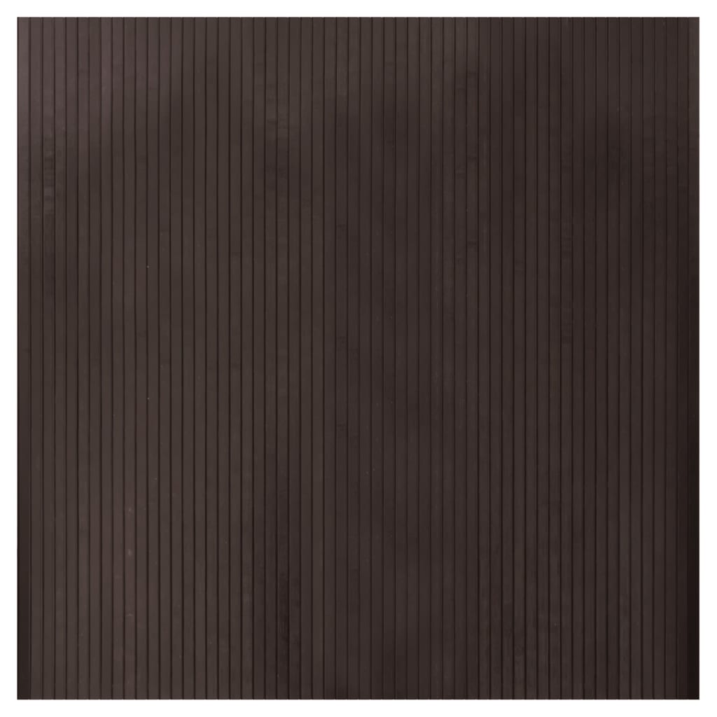 Tappeto vidaxl rettangolare 100x100 cm Bamboo marrone scuro