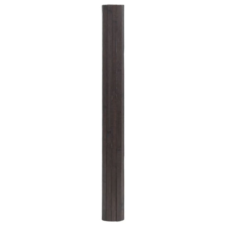 Vidaxl vloerkleed rechthoekig 100x200 cm bamboe donkerbruin