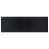 Vidaxl vloerkleed rechthoekig 100x300 cm bamboe zwart