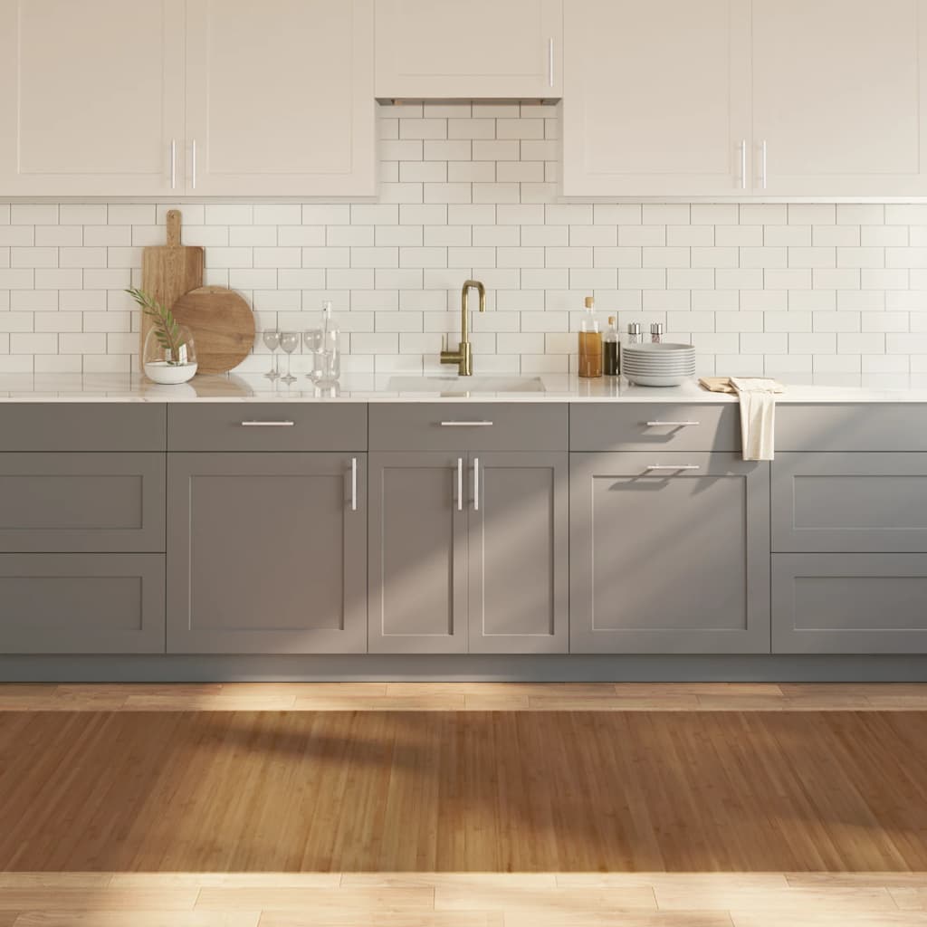 Vidaxl vloerkleed rechthoekig 100x300 cm bamboe bruin