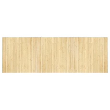 Vidaxl vloerkleed rechthoekig 100x300 cm bamboe lichtnaturel