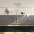 Vidaxl vloerkleed rechthoekig 100x400 cm bamboe grijs