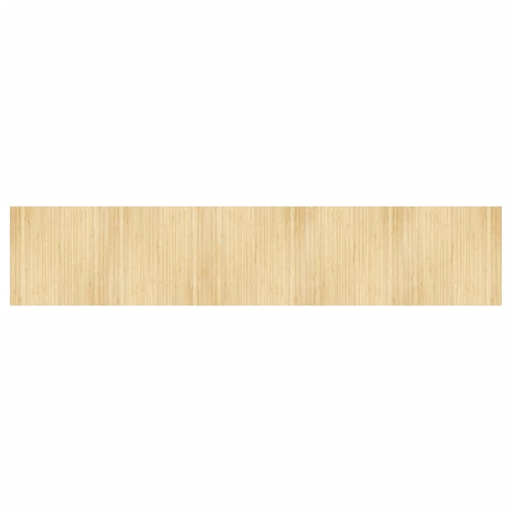 Tapis vidaxl rectangulaire 100x500 cm Bamboo Light Natural