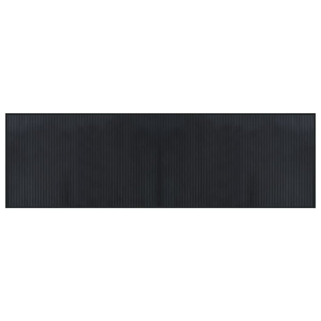 Vidaxl vloerkleed rechthoekig 60x200 cm bamboe zwart