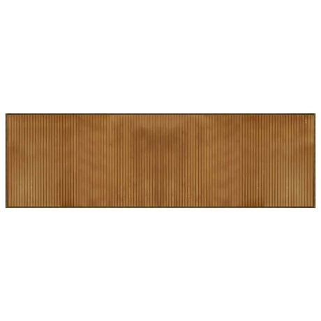 Vidaxl vloerkleed rechthoekig 60x200 cm bamboe bruin