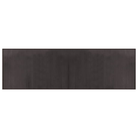 Vidaxl vloerkleed rechthoekig 60x200 cm bamboe donkerbruin