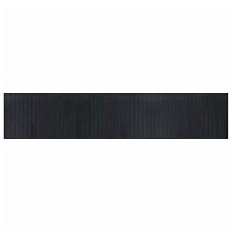 Vidaxl vloerkleed rechthoekig 60x300 cm bamboe zwart