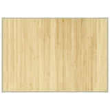 Vidaxl vloerkleed rechthoekig 70x100 cm bamboe lichtnaturel
