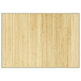 Vidaxl tapis rectangulaire 70x100 cm Bamboo Light Natural