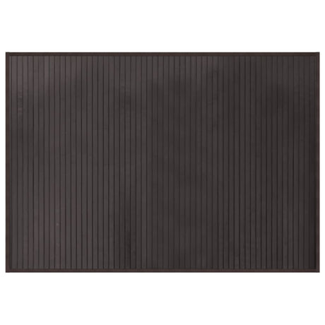 Vidaxl vloerkleed rechthoekig 70x100 cm bamboe donkerbruin