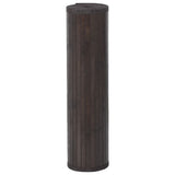 Vidaxl vloerkleed rechthoekig 70x100 cm bamboe donkerbruin