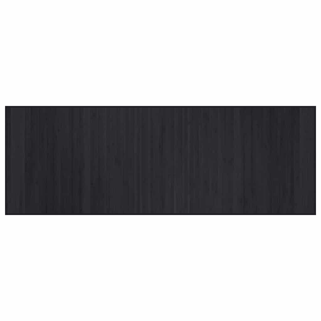 Vidaxl vloerkleed rechthoekig 70x200 cm bamboe zwart