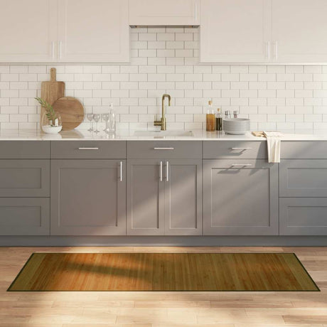Vidaxl vloerkleed rechthoekig 70x200 cm bamboe bruin