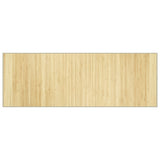 Vidaxl tapis rectangulaire 70x200 cm Bamboo Light Natural