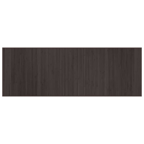 Vidaxl vloerkleed rechthoekig 70x200 cm bamboe donkerbruin