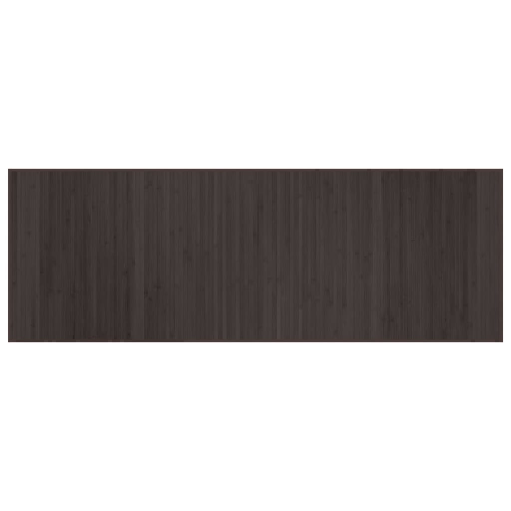 Vidaxl vloerkleed rechthoekig 70x200 cm bamboe donkerbruin