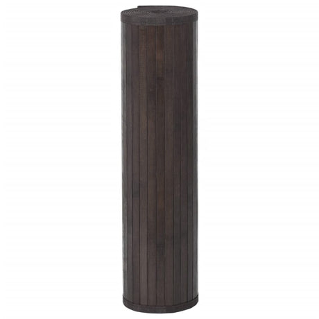 Vidaxl vloerkleed rechthoekig 70x200 cm bamboe donkerbruin