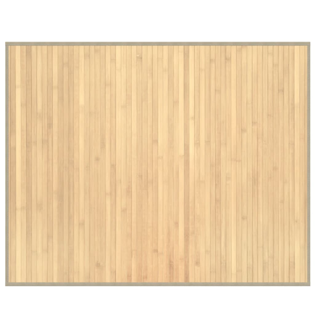 Tapis vidaxl rectangulaire 80x100 cm Bamboo Light Natural