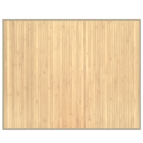 Vidaxl vloerkleed rechthoekig 80x100 cm bamboe lichtnaturel