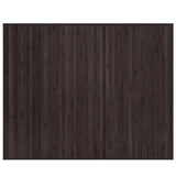 Vidaxl Rug Rectangular 80x100 cm Bamboo Dark Brown