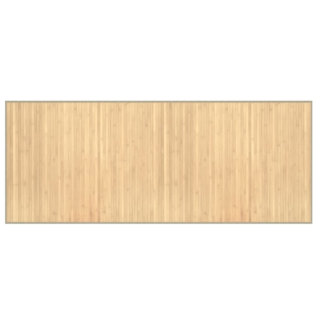 Vidaxl rug rectangular 80x200 cm bamboo light natural