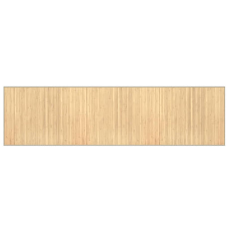 Vidaxl vloerkleed rechthoekig 80x300 cm bamboe lichtnaturel