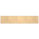 Vidaxl vloerkleed rechthoekig 80x400 cm bamboe lichtnaturel