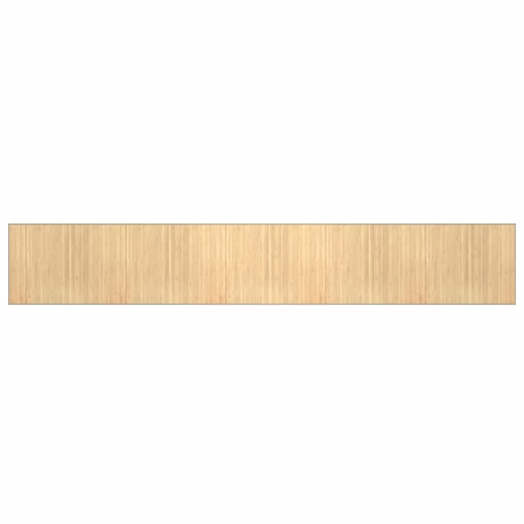 Tapis vidaxl rectangulaire 80x500 cm Bamboo Light Natural