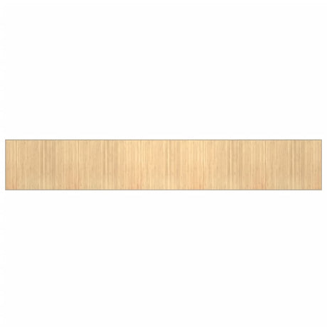 Vidaxl vloerkleed rechthoekig 80x1000 cm bamboe lichtnaturel