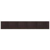 Vidaxl rug rectangular 80x1000 cm bamboo dark brown