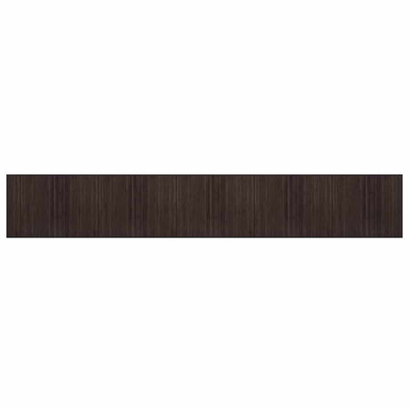 Vidaxl vloerkleed rechthoekig 80x1000 cm bamboe donkerbruin