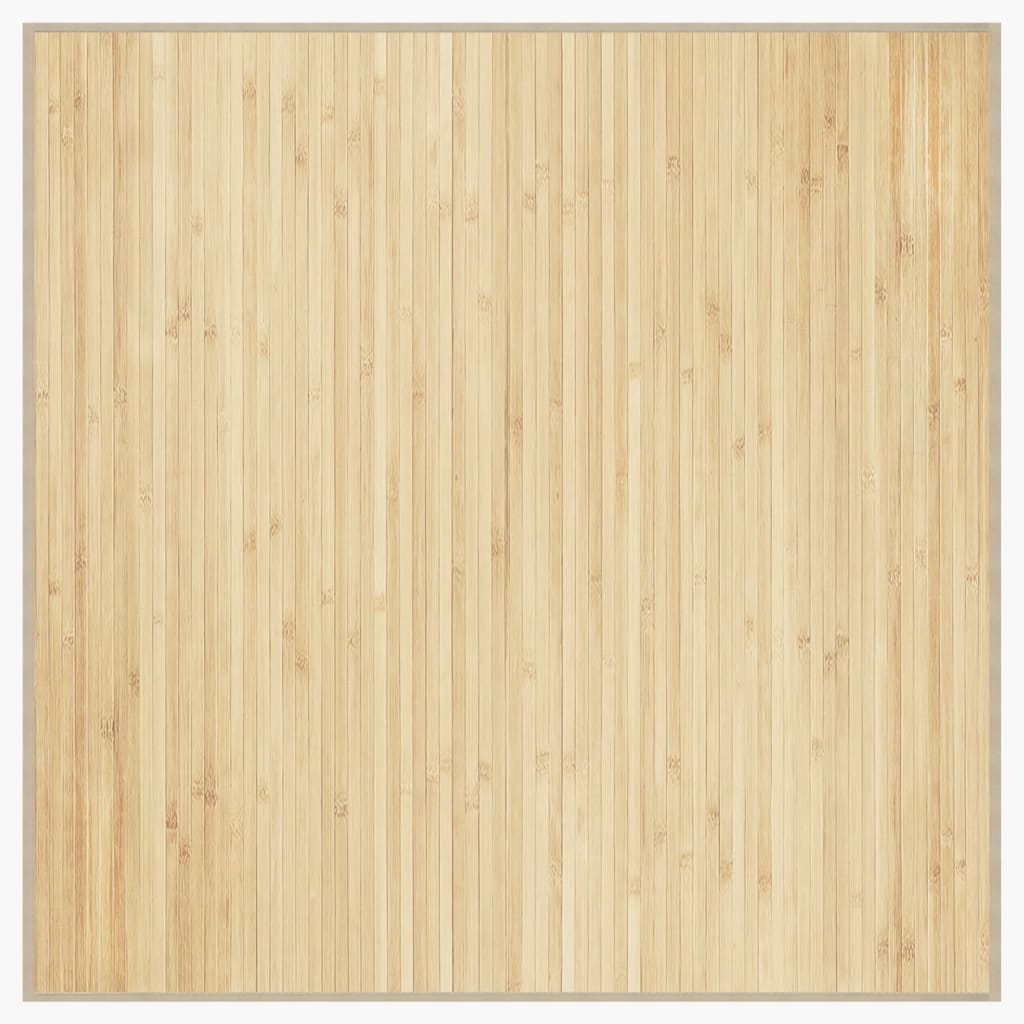 Vidaxl tappeto quadrato 100x100 cm Bamboo Light Natural