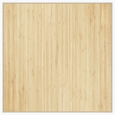 Vidaxl vloerkleed vierkant 100x100 cm bamboe lichtnaturel