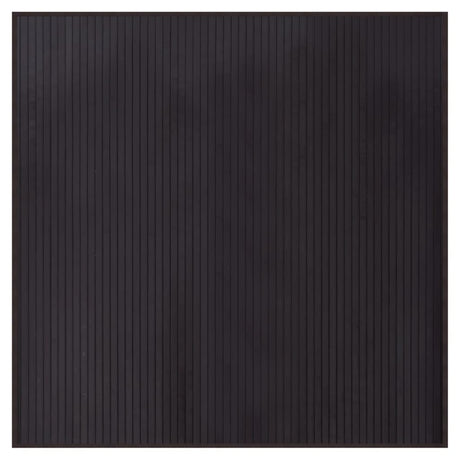Vidaxl vloerkleed vierkant 100x100 cm bamboe donkerbruin