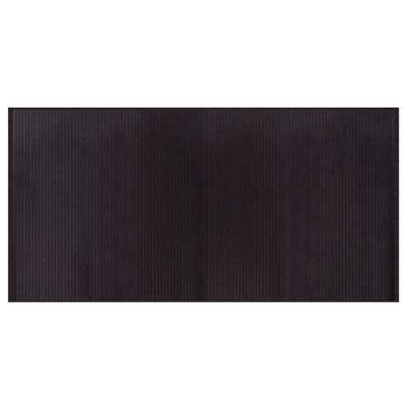 Vidaxl vloerkleed rechthoekig 100x200 cm bamboe donkerbruin
