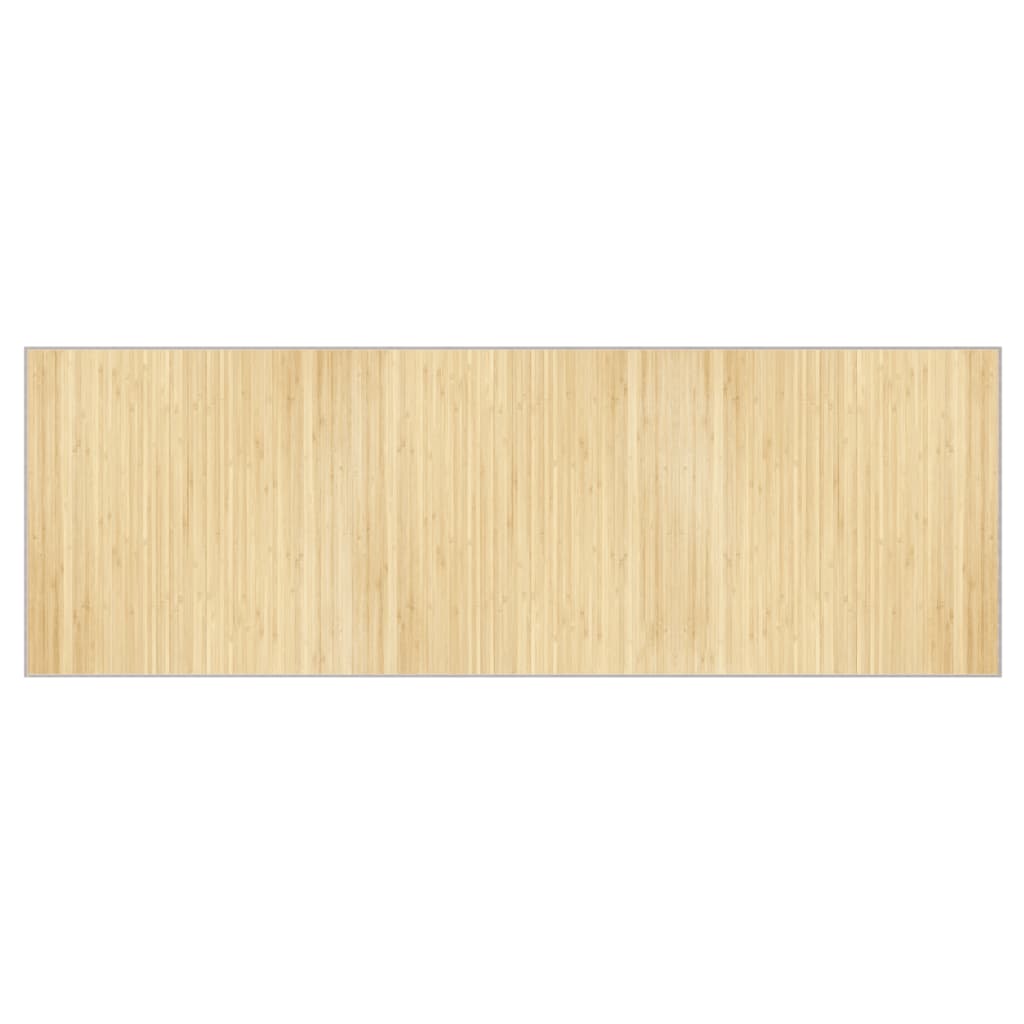 Vidaxl rug rectangular 100x300 cm bamboo light natural