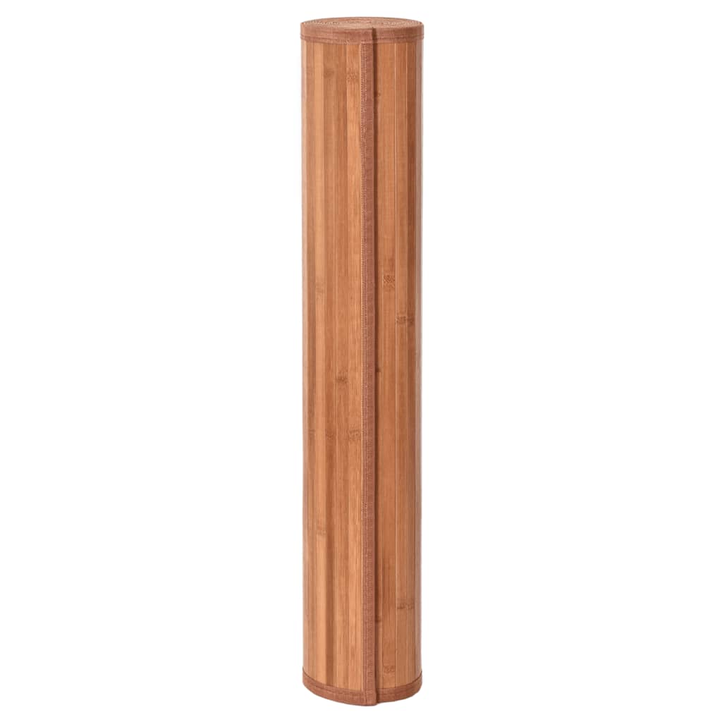 Vidaxl rettangolare 100x400 cm Bamboo marrone