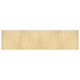 Vidaxl vloerkleed rechthoekig 100x400 cm bamboe lichtnaturel