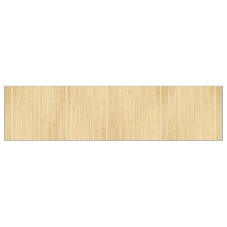 Vidaxl vloerkleed rechthoekig 100x400 cm bamboe lichtnaturel