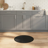 Vidaxl vloerkleed rond 60 cm bamboe zwart