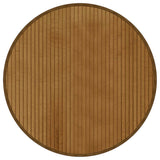 Vidaxl vloerkleed rond 60 cm bamboe bruin