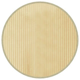 Vidaxl vloerkleed rond 60 cm bamboe lichtnaturel