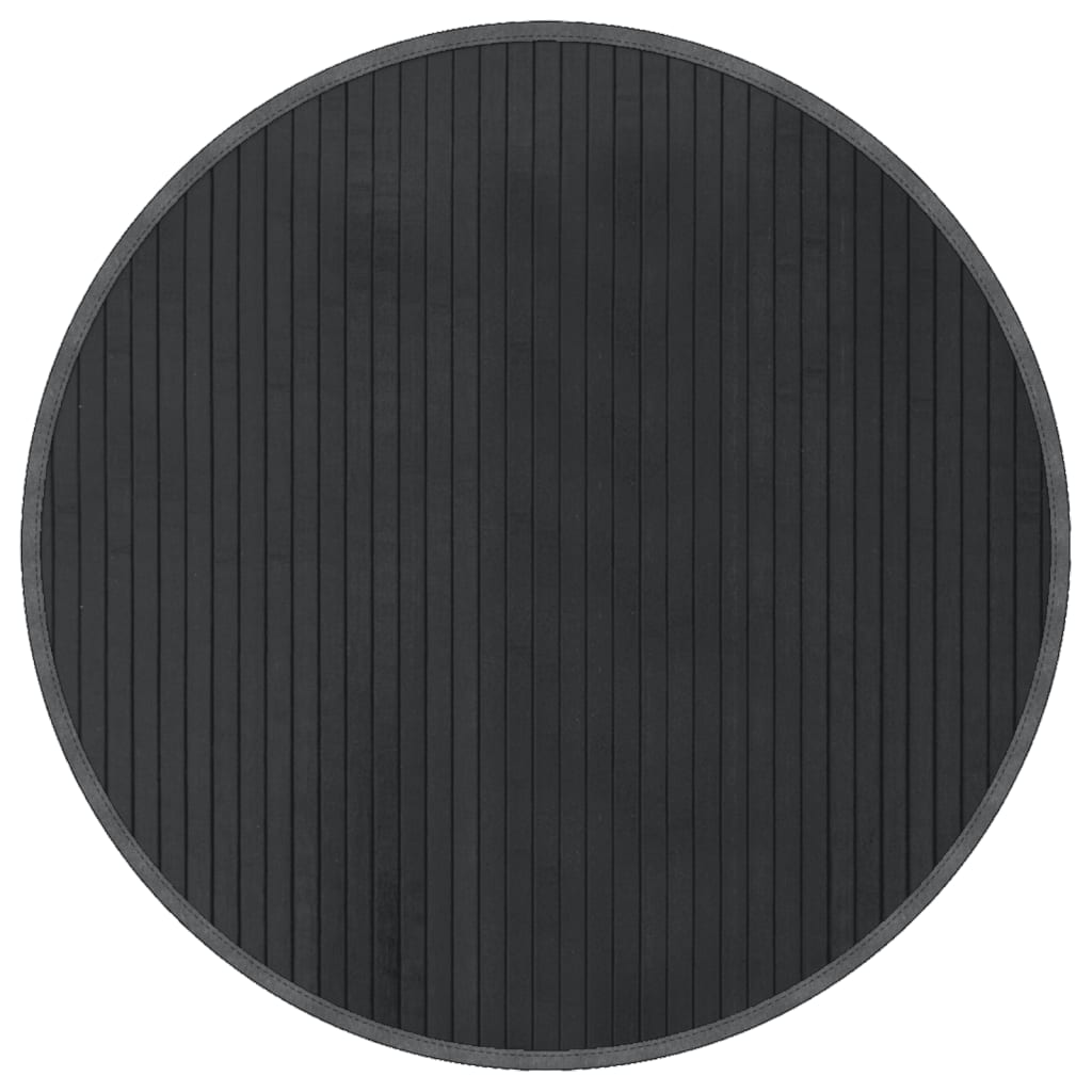 Vidaxl vloerkleed rond 60 cm bamboe grijs
