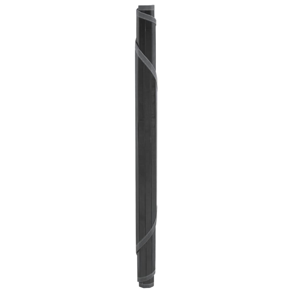 Vidaxl vloerkleed rond 60 cm bamboe grijs