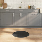 Vidaxl vloerkleed rond 60 cm bamboe grijs